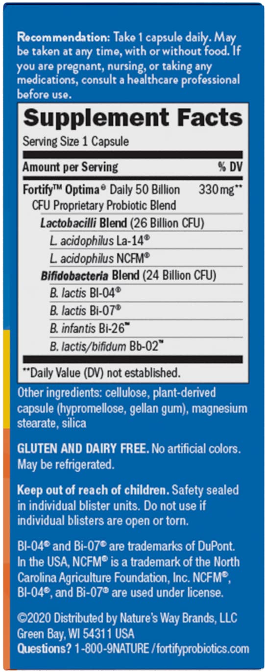 Nature's Way Fortify Optima Advanced Care Probiotic - 30 Capsules - image 8