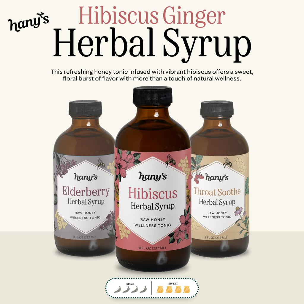 Hany's Harvest Hibiscus Ginger Herbal Syrup - 16 fl oz - image 3