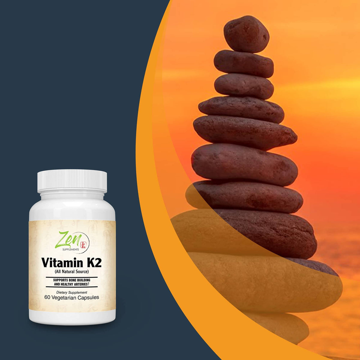 Zen Supplements Vitamin K2 45mcg MK-7 Bone & Heart Support - image 5