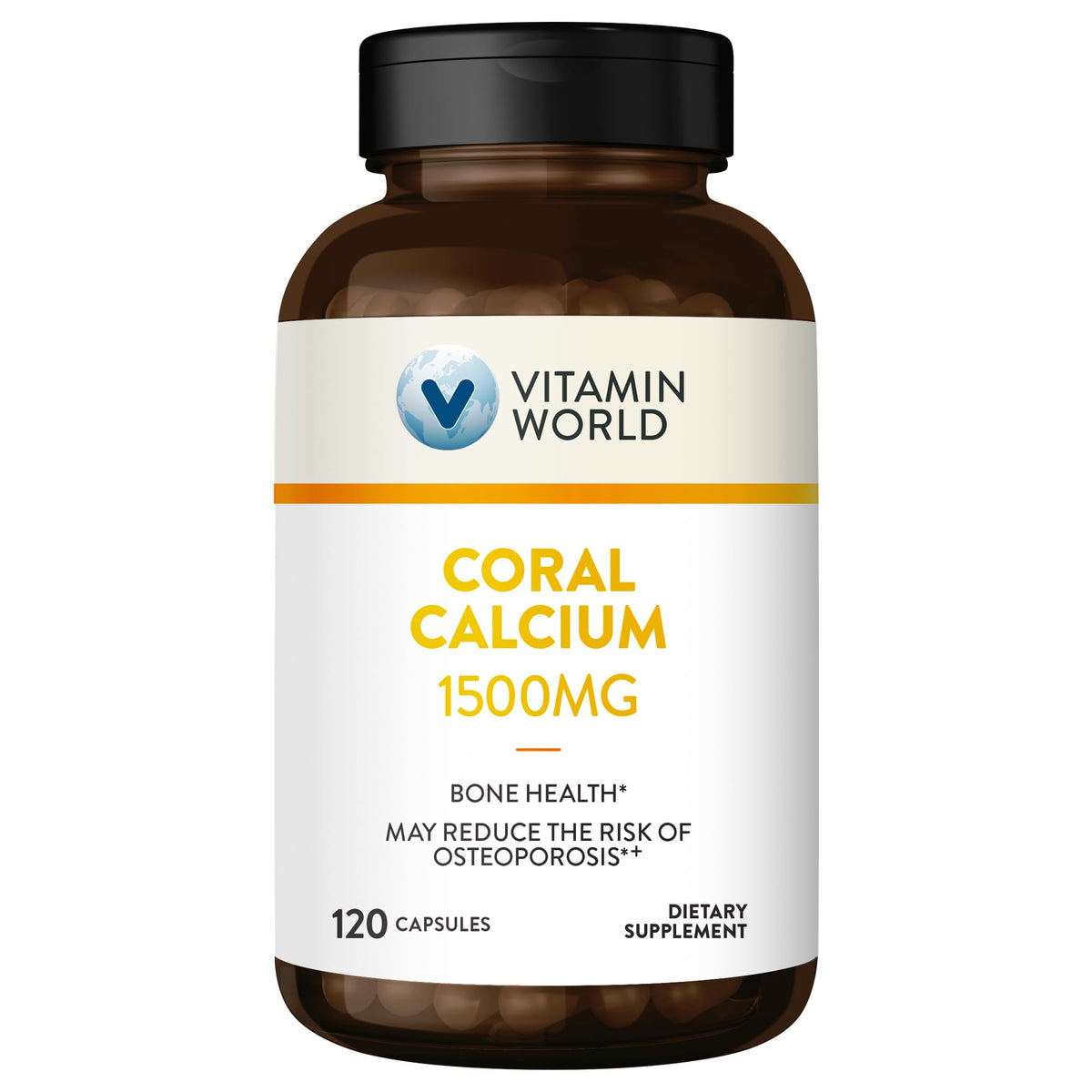 Vitamin World Coral Calcium 1500 mg - 120 Capsules