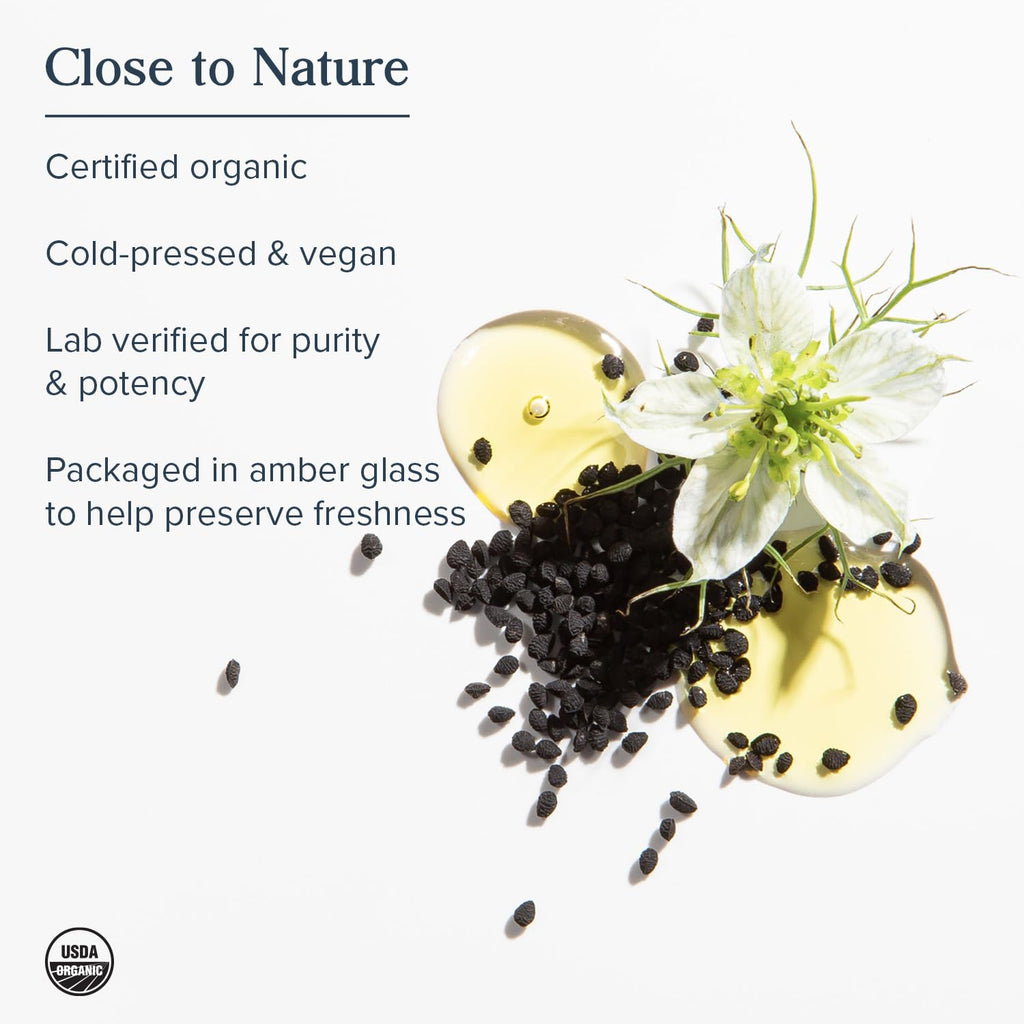 HERITAGE STORE USDA Organic Black Seed Oil, Cold Pressed, 8 fl oz - image 4