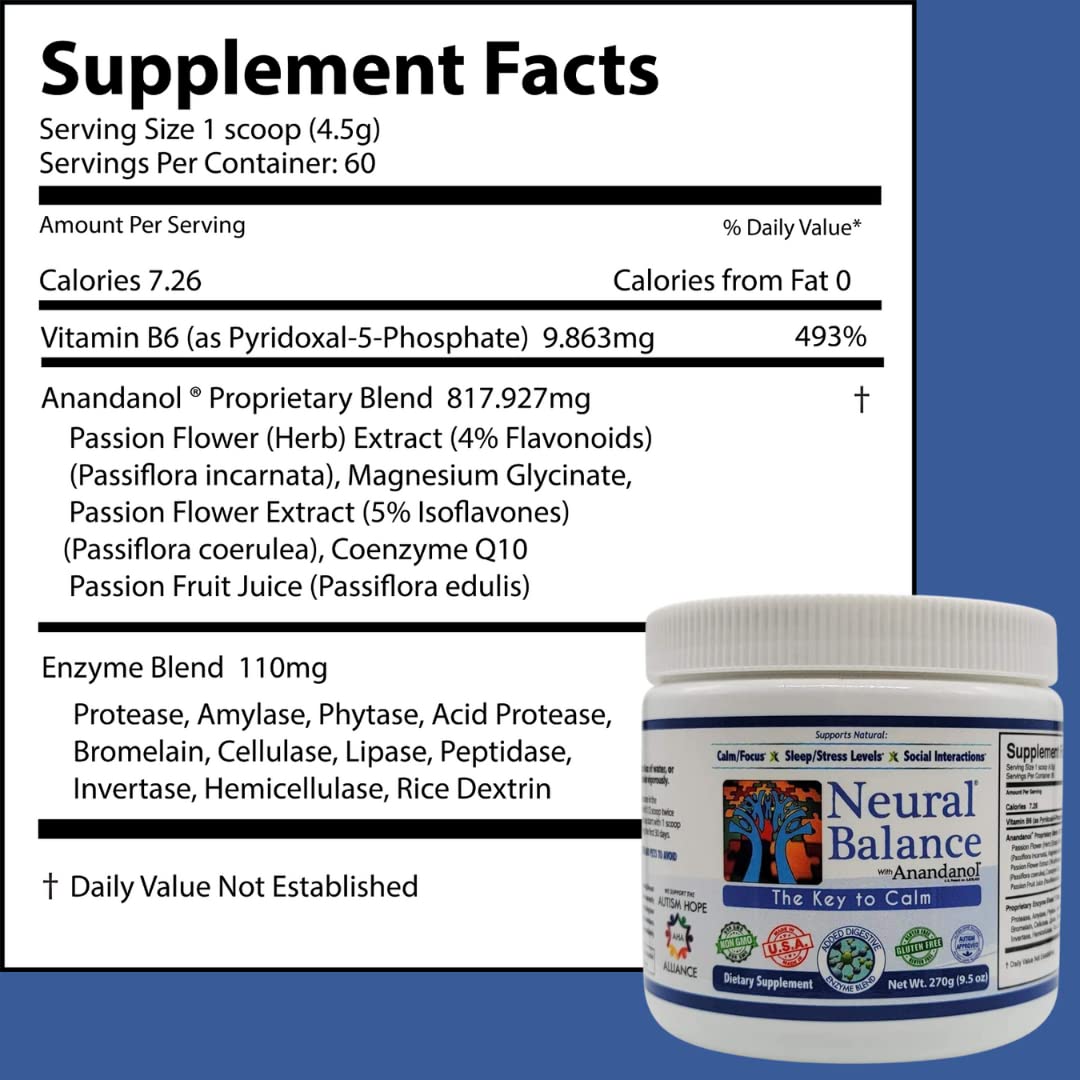 NEURAL BALANCE Anandanol with Proprietary Digestive Enzyme Blend