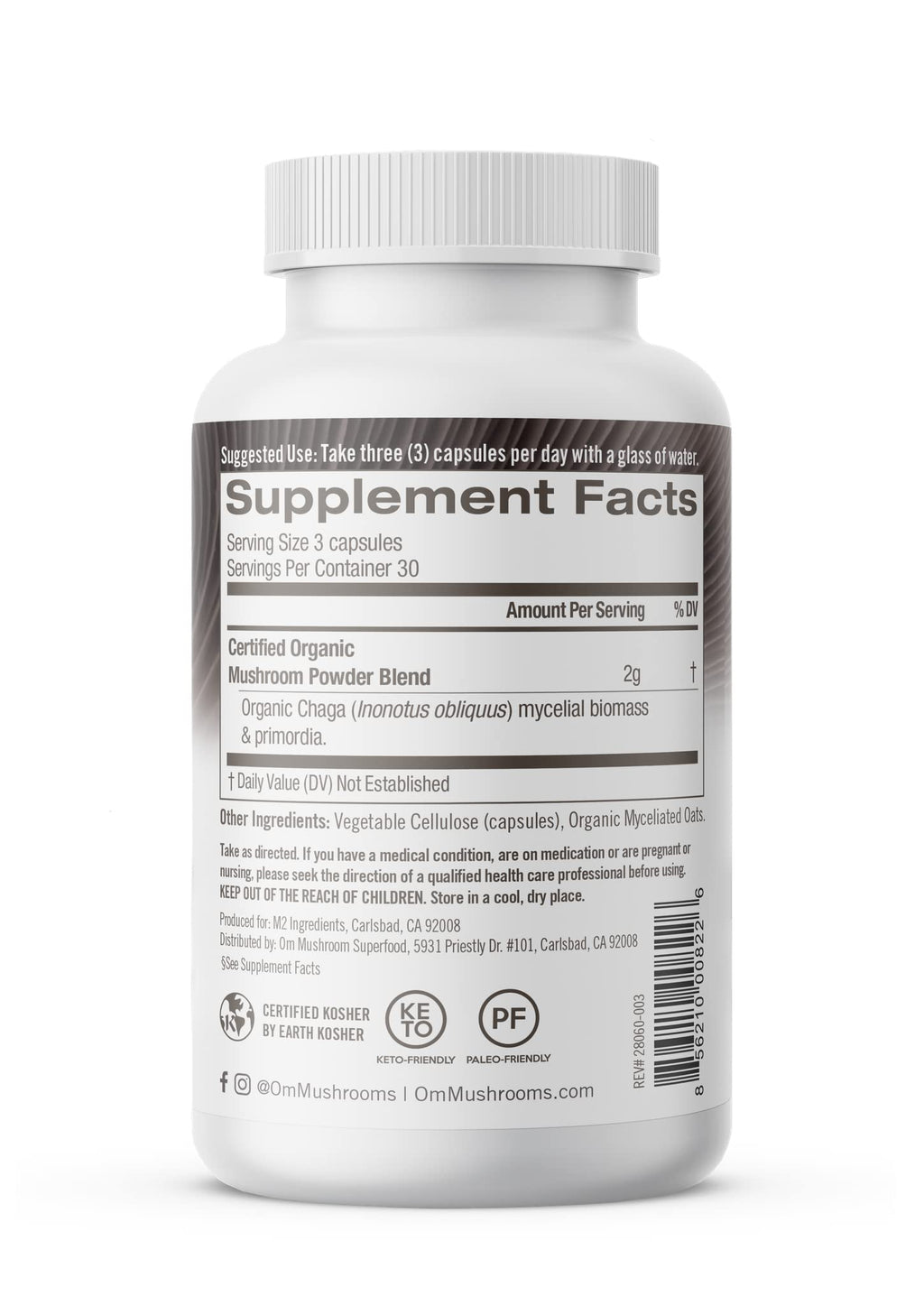 OM Mushroom Superfood Chaga Mushroom Capsules Immune Support - 90 Count - image 9
