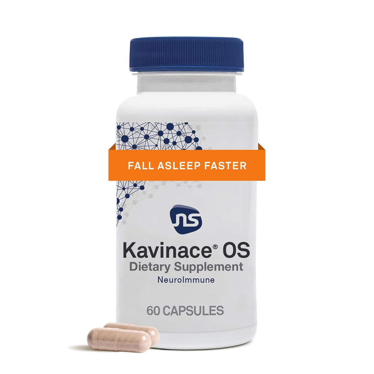 NeuroScience Kavinace OS Sleep Aid with Melatonin 5mg - 60 Capsules
