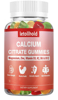 Letollhold Calcium Gummies with B6 and B12 - 60 Gummies