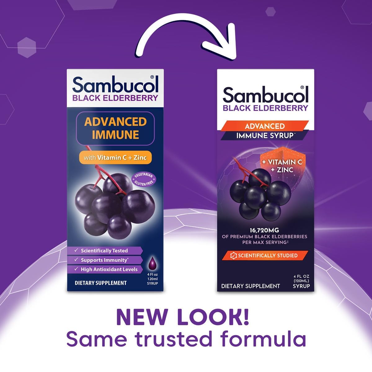 Sambucol Advanced Black Elderberry Syrup Immune Support - 4 Fl Oz - image 2