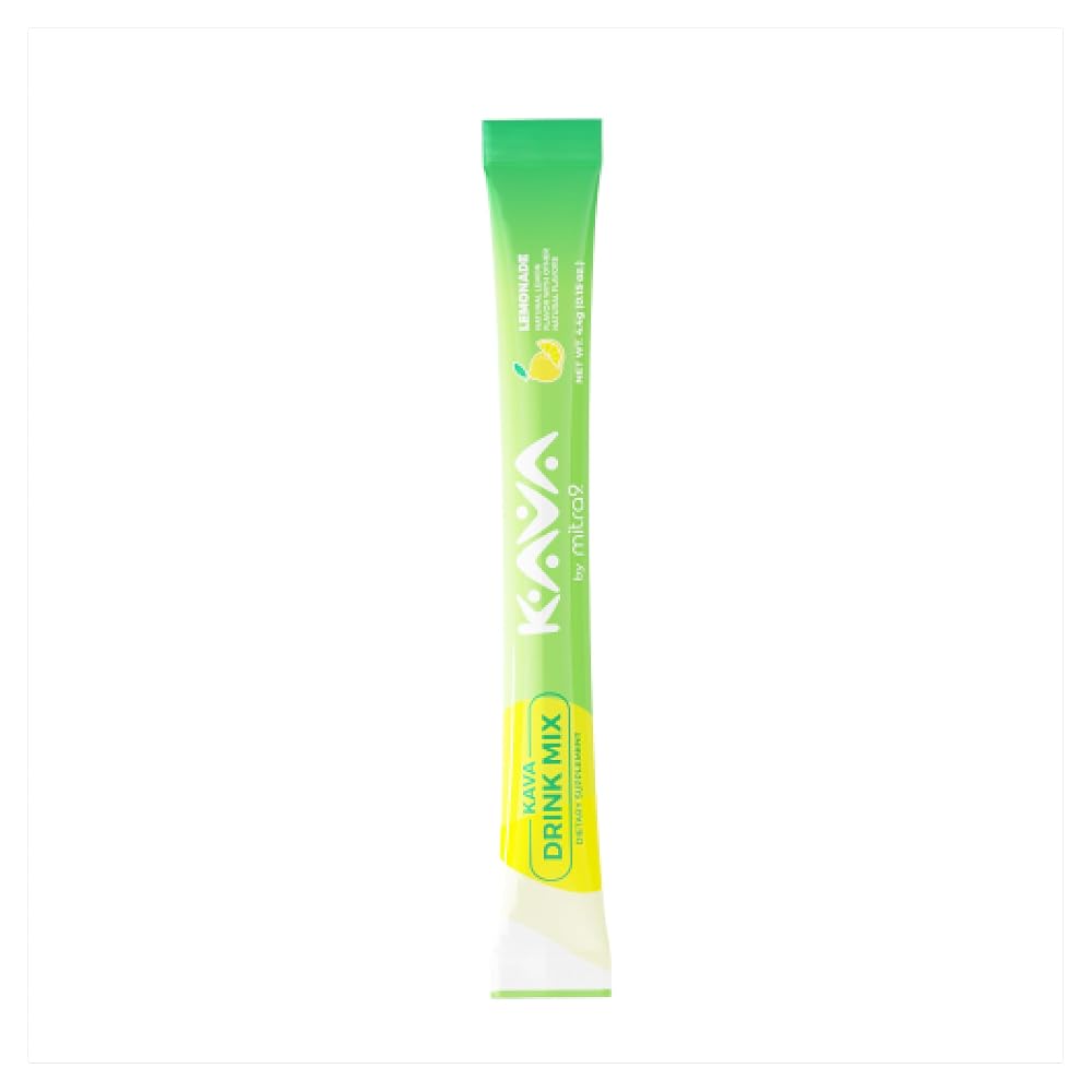 Mitra9 Kava Drink Mix Lemonade for Relaxation - 5 Stick Packs