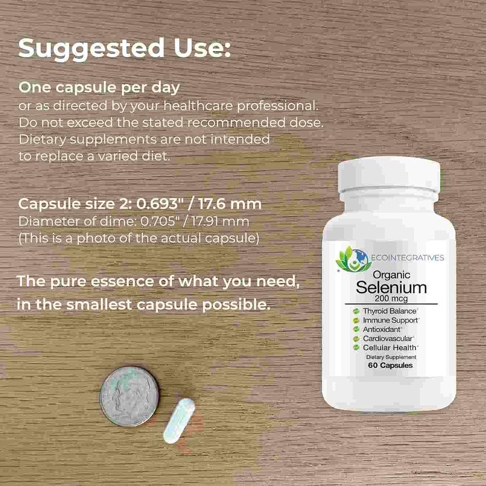 EcoIntegratives Organic Selenium 200 mcg - 60 Capsules - image 4