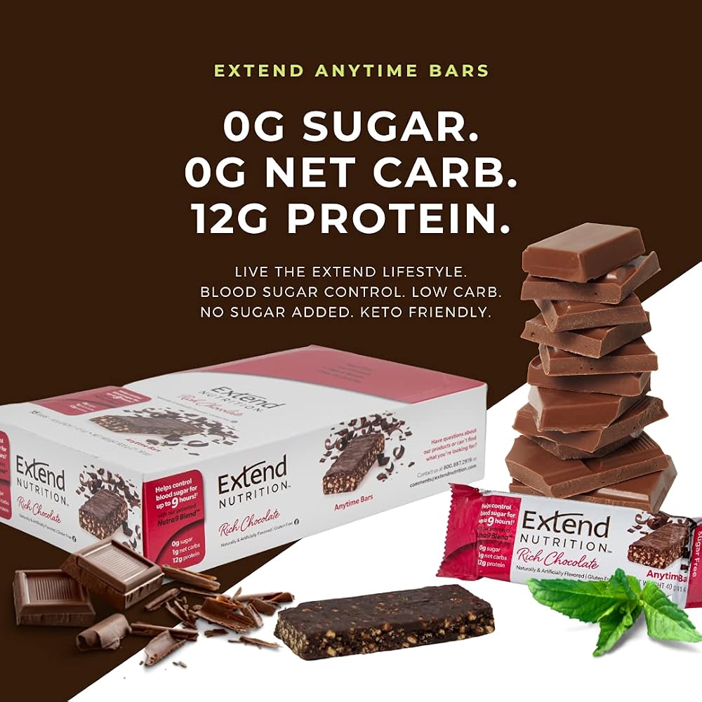 Extend Bar Sugar Free Protein Bars 12g Protein - 12 Count - image 3