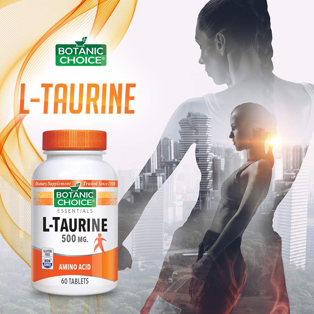 Botanic Choice L-Taurine 500mg Amino Acid - 60 Capsules - image 2