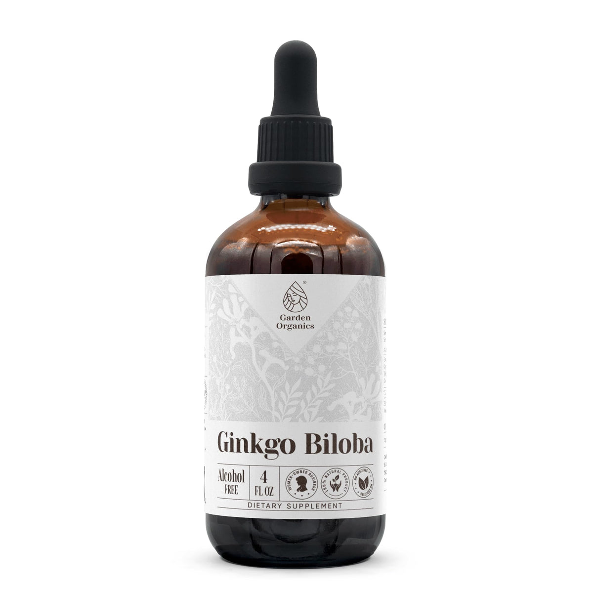Garden Organics Ginkgo Biloba Alcohol-Free Natural Tincture Extract