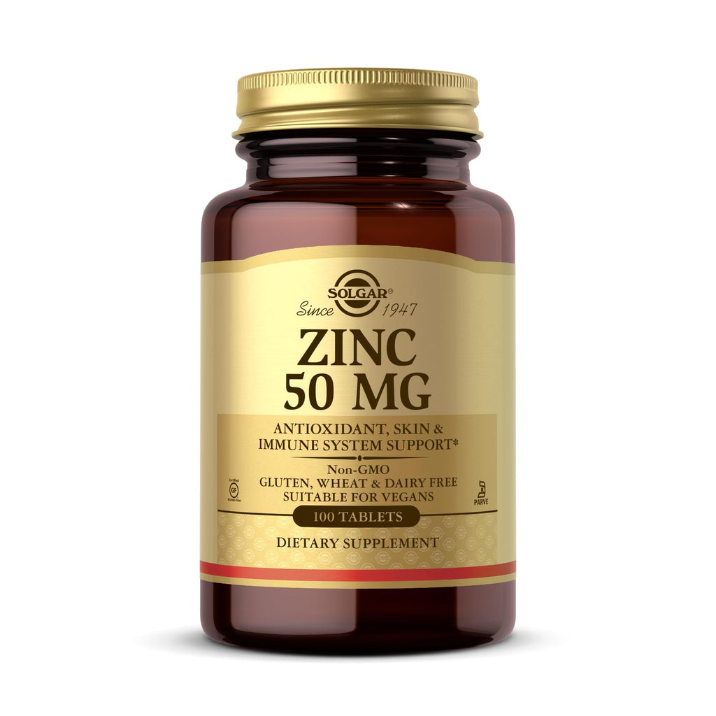 Solgar Zinc 50 mg - 100 Tablets