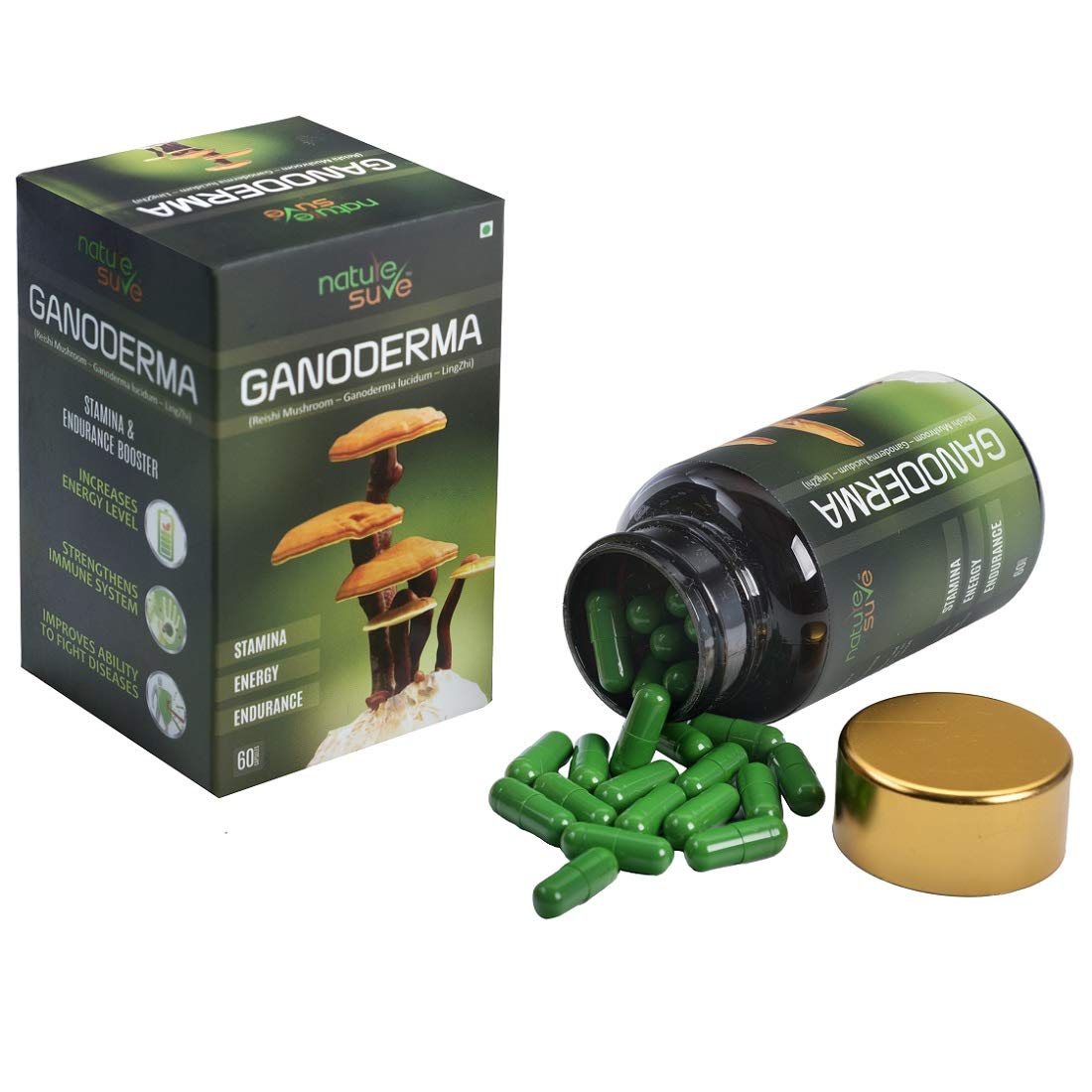Nature Sure Ganoderma Capsules for Men & Women - 60 Capsules - image 3