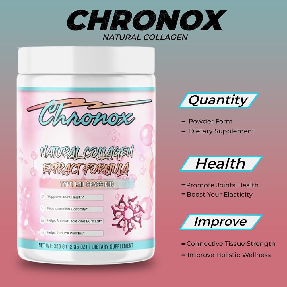 Chronox Collagen Peptides Powder Hydrolyzed - 16 oz - image 3
