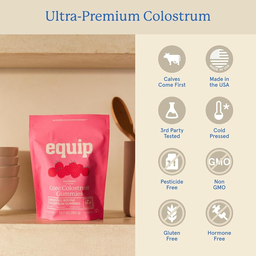 Equip Foods Core Bovine Colostrum Powder - Grass Fed Bovine Colostrum