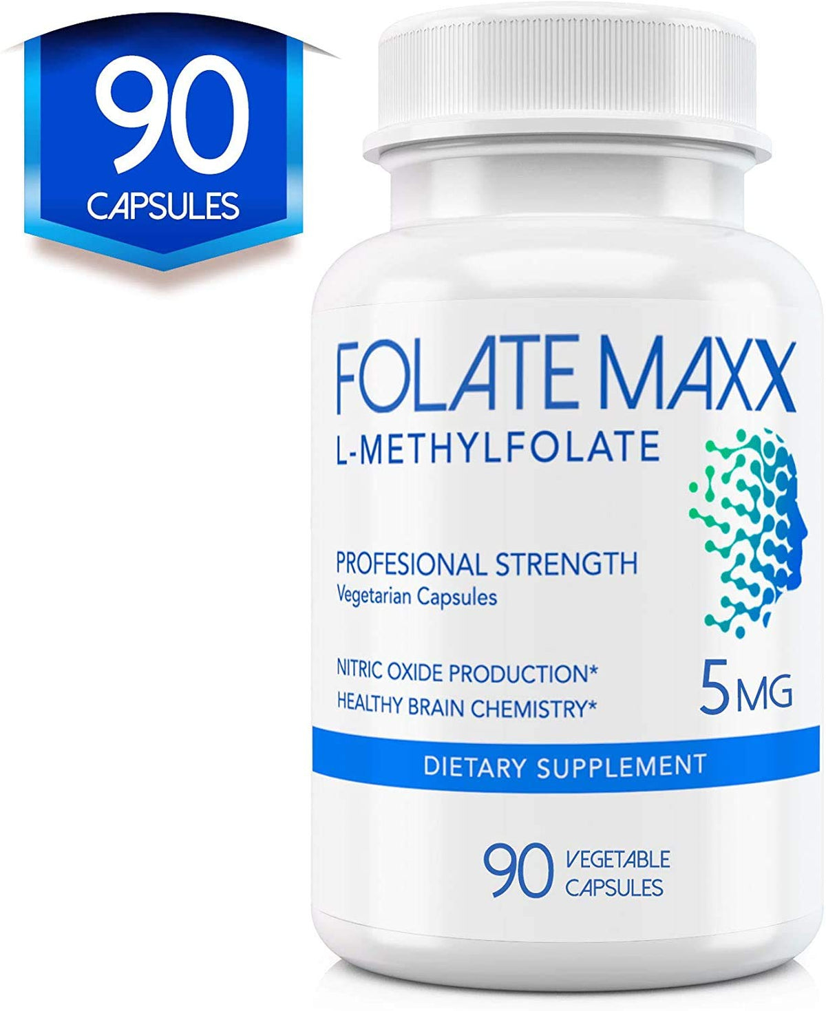FOLATE MAXX FolateMaxx L-Methylfolate 5mg for Energy & Focus - 90 Capsules - image 9