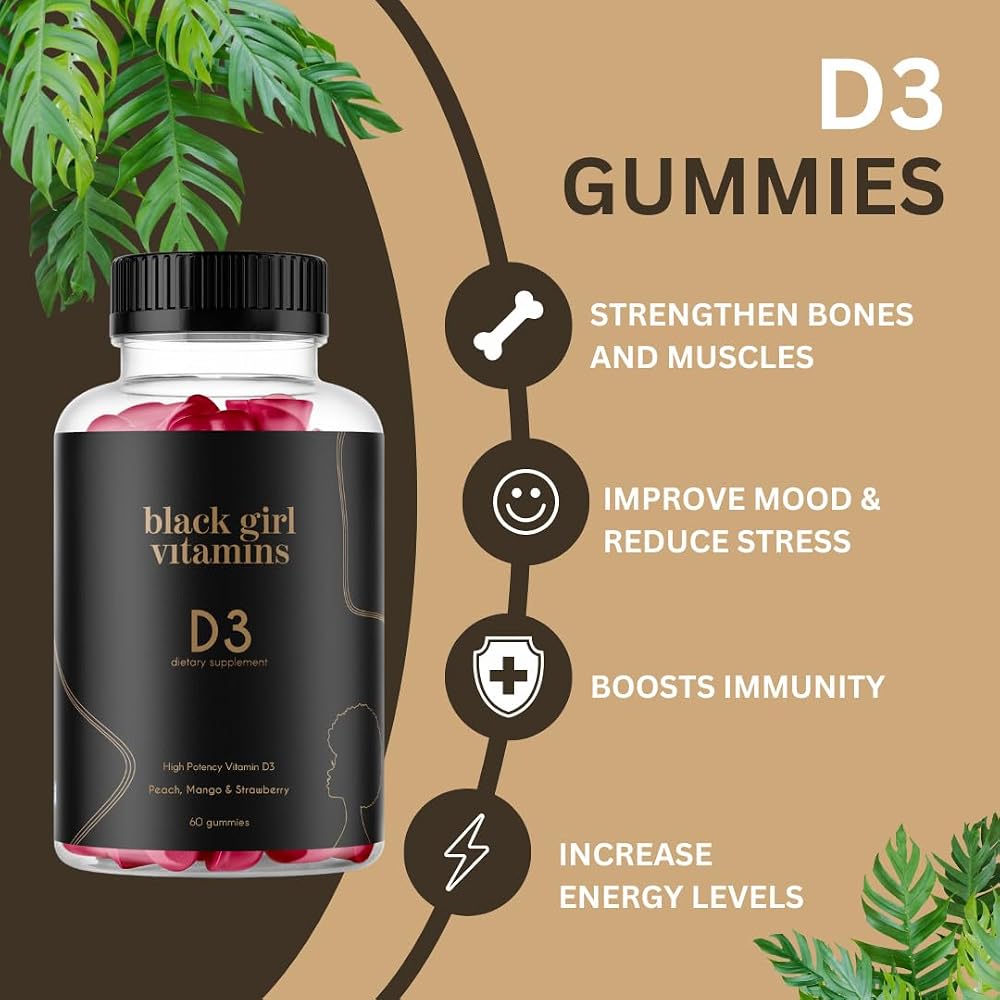 Black Girl Vitamins - Vitamin D3 Gummies