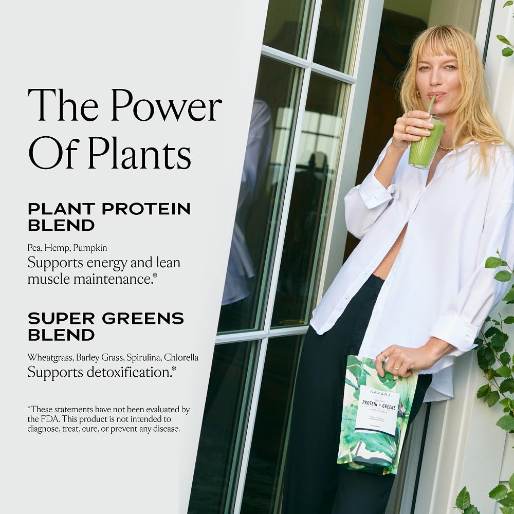 SAKARA Protein + Greens Powder Vanilla - 30 Servings - image 2