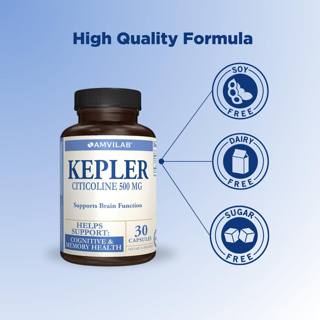 AMVILAB Kepler CDP Choline Supplement 500mg - 30 Capsules - image 4