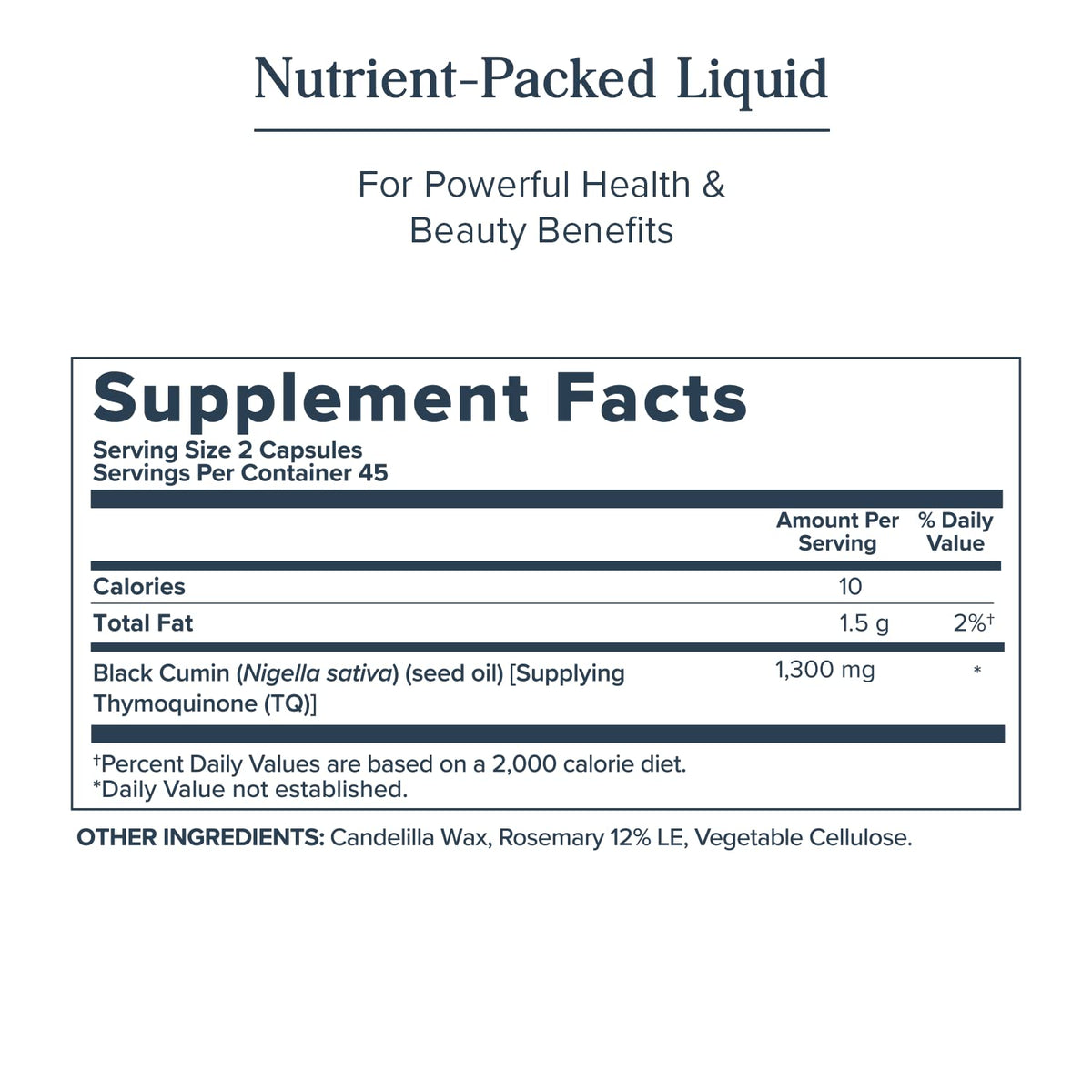 Heritage Store Black Seed Oil 650 mg - 90 Softgels - image 2