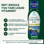 Tropical Oasis Icelandic Cod Liver Oil Omega-3 1144mg - 16 Fl Oz - image 5