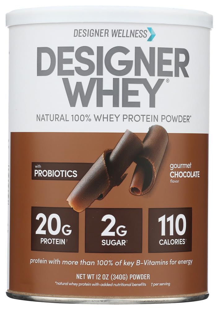 Designer Protein Whey Protein Powder Gourmet Chocolate - 24 oz