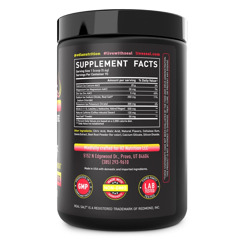 Véla Electrolytes Powder with Caffeine - Enhanced Keto Energy