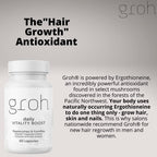 GROH Daily Vitality Boost Hair Growth Supplement - 60 Capsules - image 5