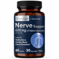 Sunergetic Nerve Support Supplement with Alpha Lipoic Acid 600 mg - 60 Capsules
