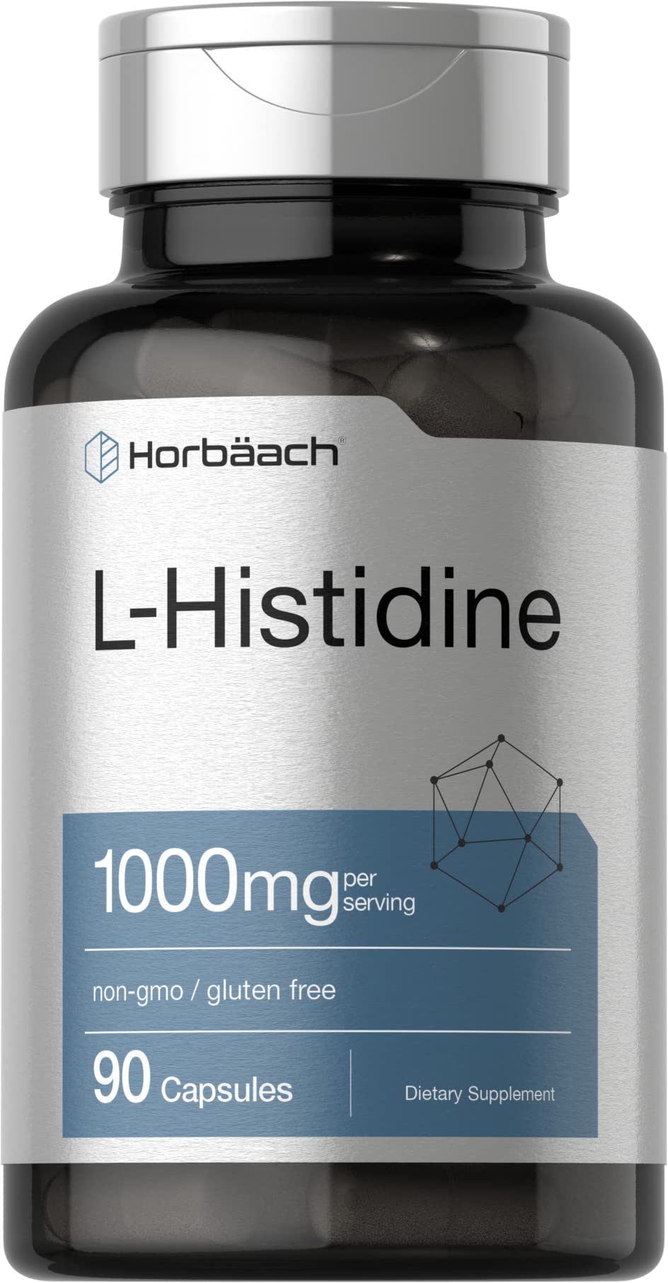 Horbäach L-Histidine 1000mg - 90 Capsules