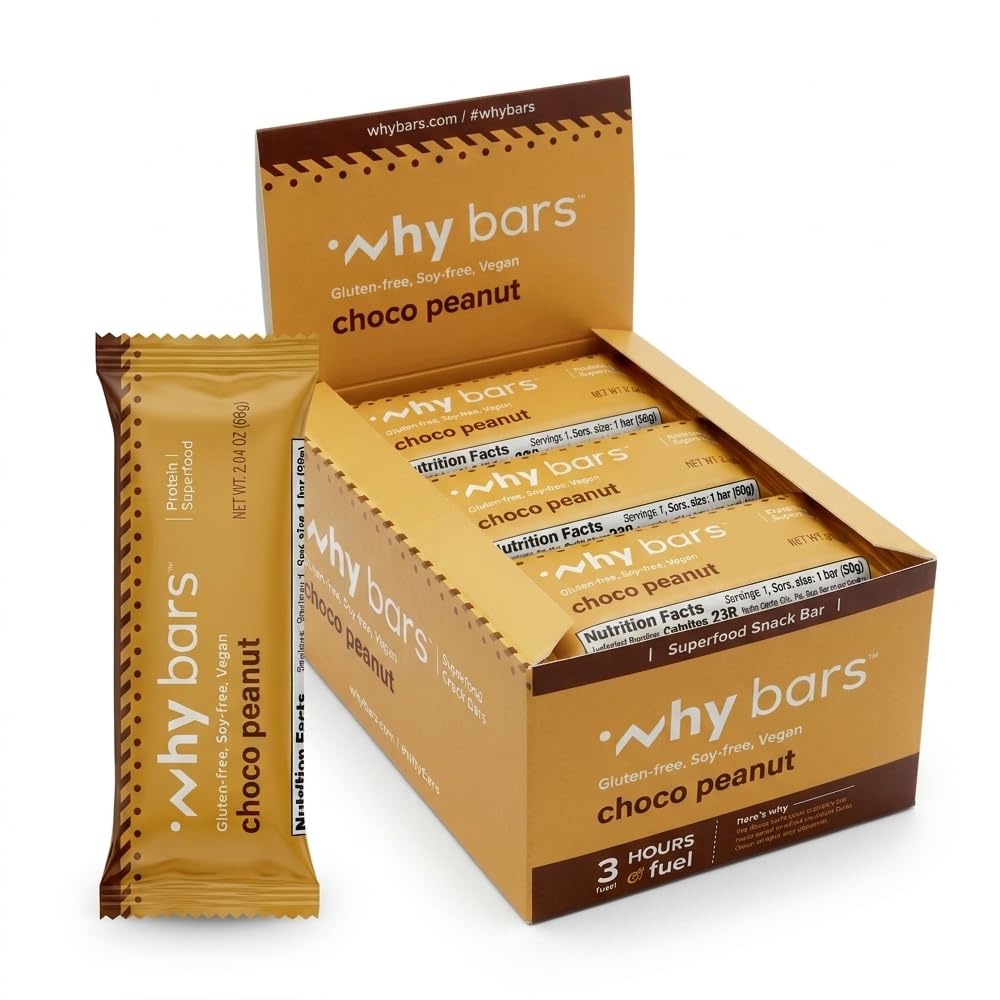Why Bars, Superfood Protein Bars, 2.04 Ounce Bars - Protein Bar