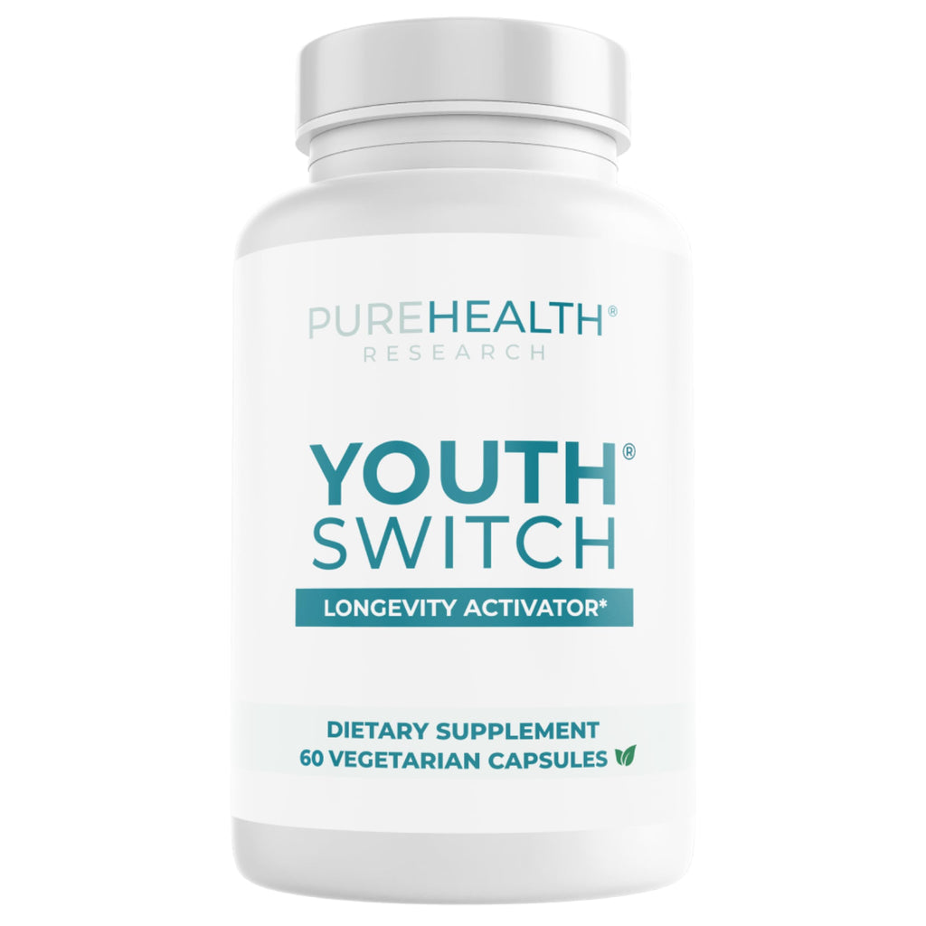 PUREHEALTH RESEARCH Youth Switch Anti-Aging Supplement - 60 Capsules
