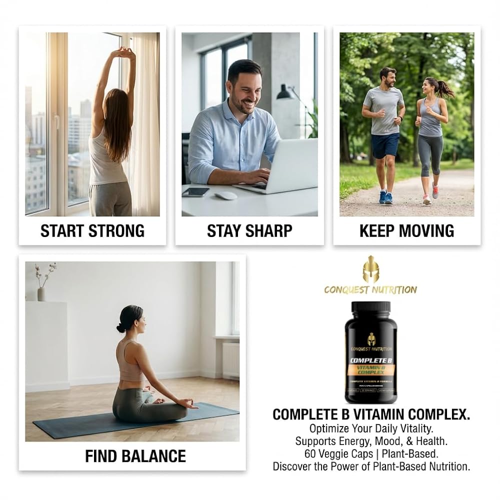 Conquest Nutrition Complete B Vitamin Complex - 60 Vegetarian Capsules - image 6