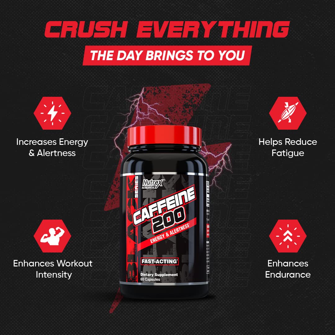 Nutrex Research Caffeine 200 mg - 60 Capsules - image 3