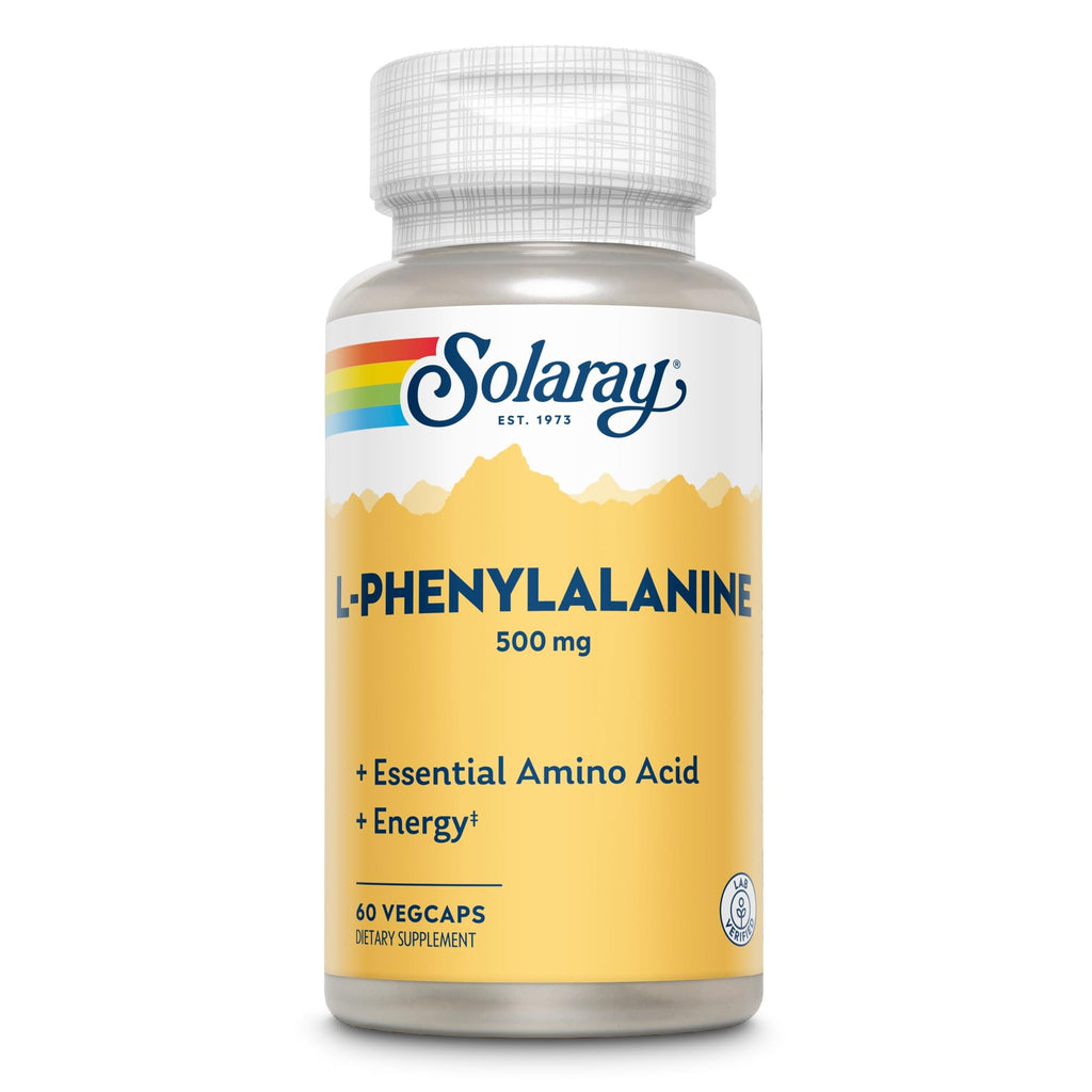 SOLARAY L-Phenylalanine 500 mg - 60 Vegetarian Capsules
