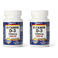 Basic Vitamins Natural Vitamin D-3 2000 IU - 400 Tablets