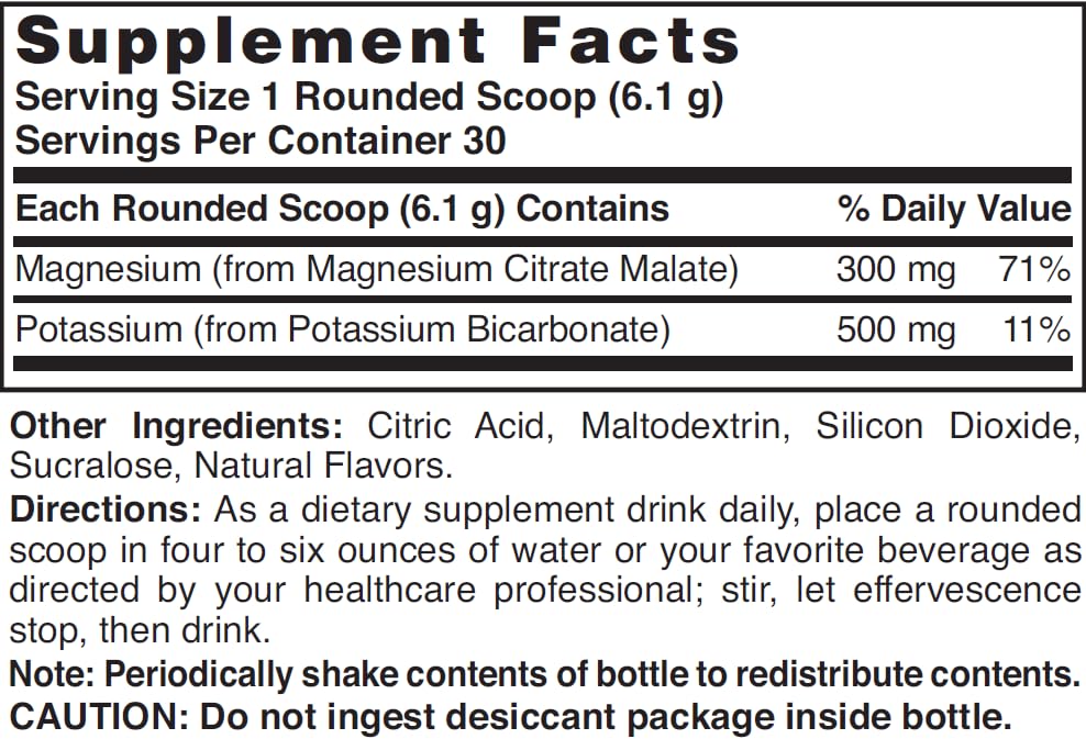 Nature's Blend Magnesium Fizz-Plus Lemon-Lime Powder - 6.4 oz - image 3