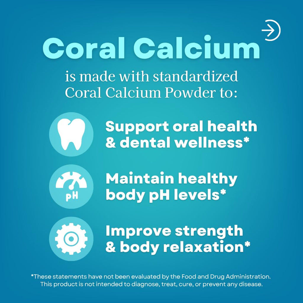 Vitapia Coral Calcium Powder & Magnesium Capsules - 120 Vegetarian Capsules - image 3