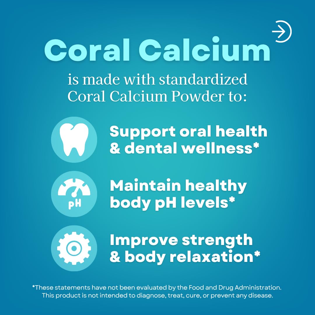 Vitapia Coral Calcium Powder & Magnesium Capsules - 120 Vegetarian Capsules - image 3