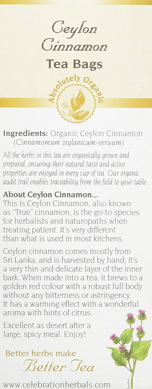 Celebration Herbals True Cinnamon Organic Tea - 24 Teabags - image 3