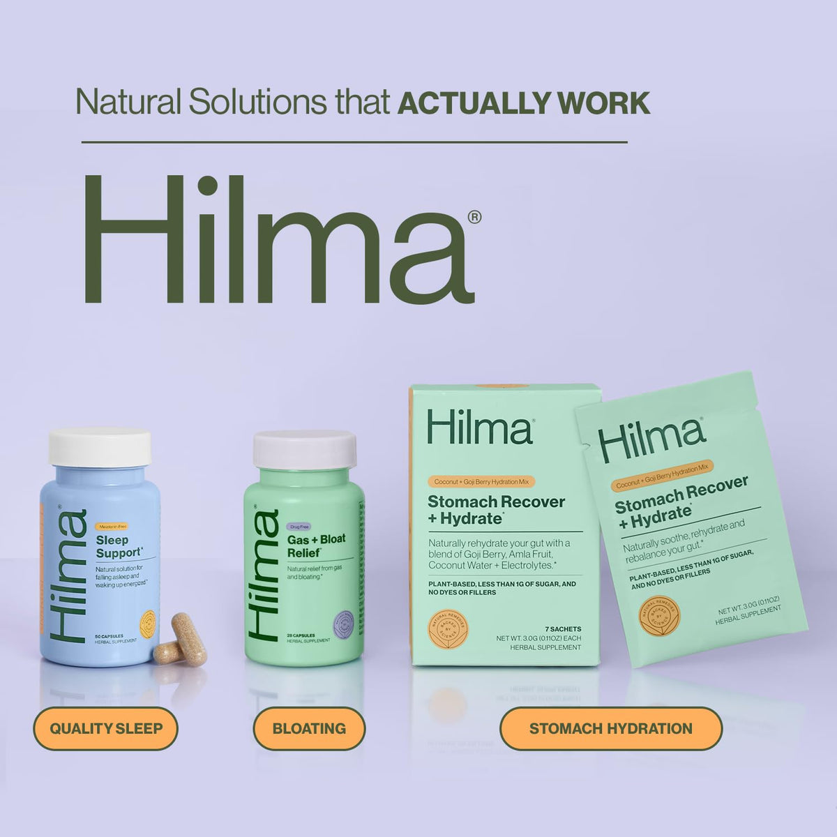 Hilma Sleep Aid - Formulated with Magnesium & L-Theanine to Help You