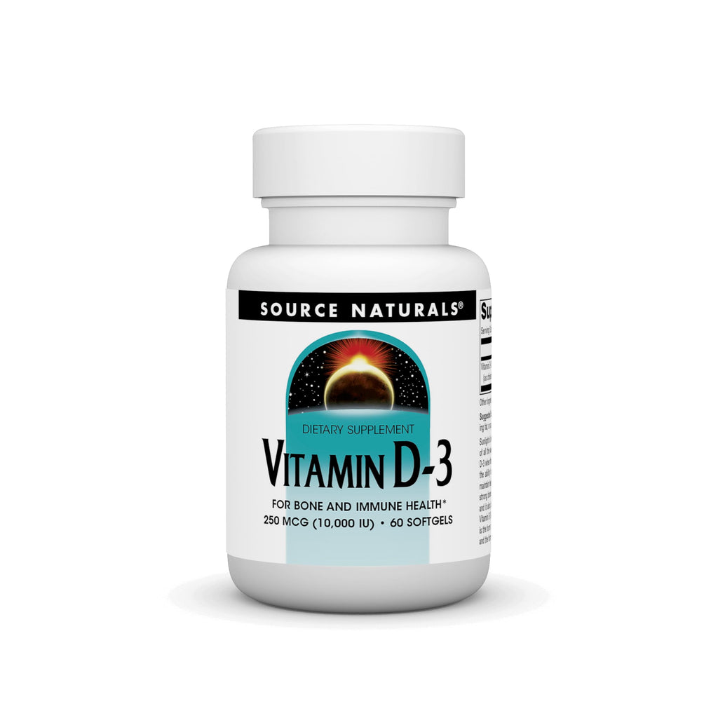 Source Naturals Vitamin D-3 10,000 IU - 60 Softgels