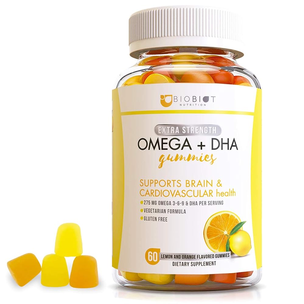 Biobiot Omega 3-6-9 & DHA Fish Oil Chewable Gummy - 60 Gummies
