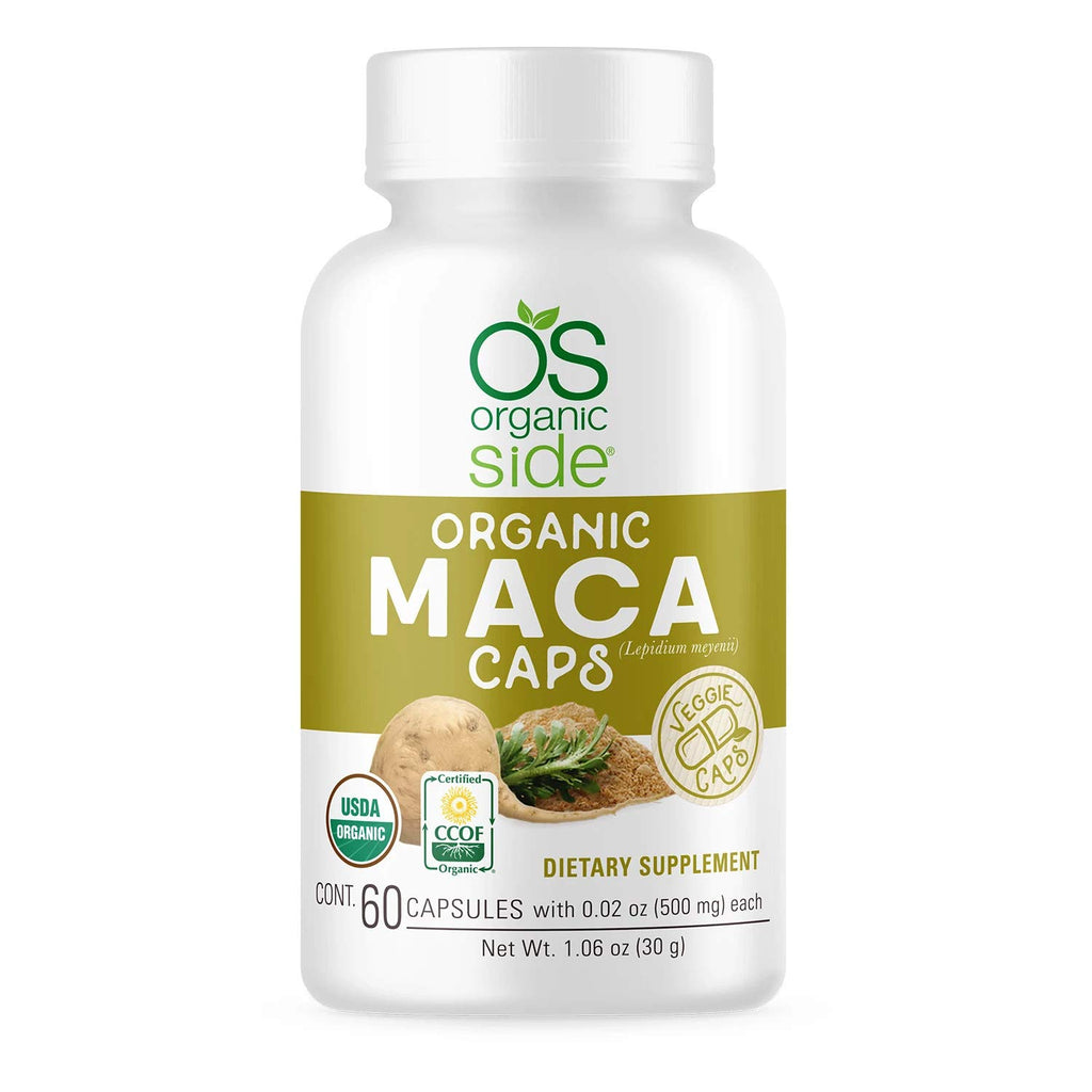 OS Organic Side Maca Capsules for Energy & Vitality - 60 Capsules