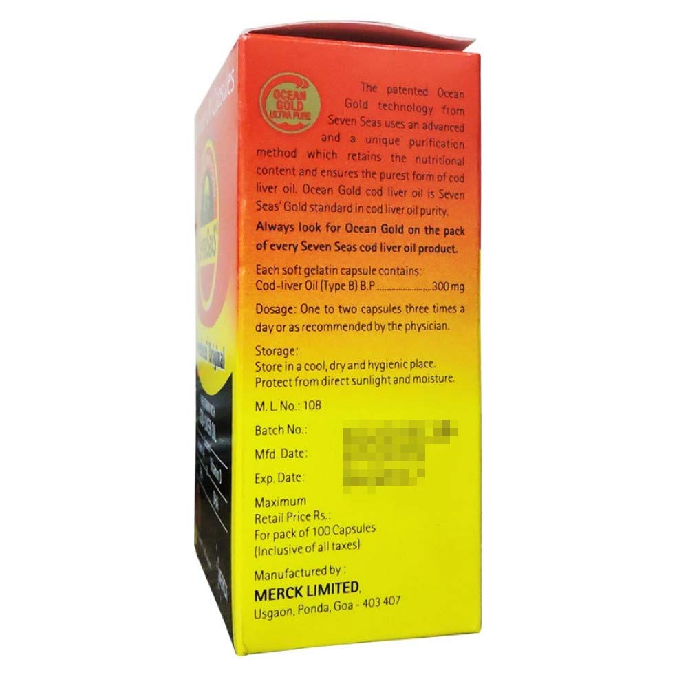 Sevenseas Cod Liver Oil Omega-3 - 1500 Softgels - image 3