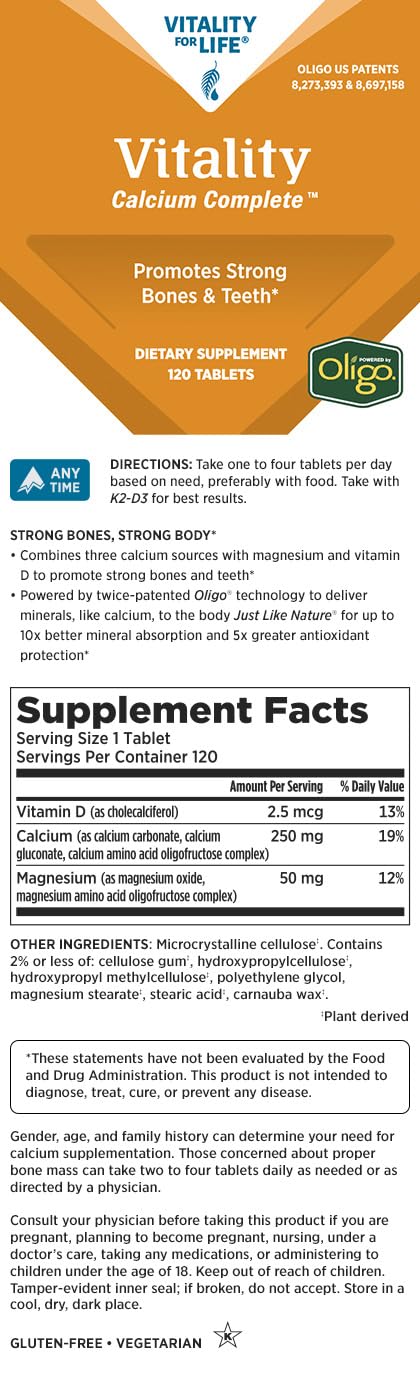Melaleuca Vitality Calcium Complete - 120 Tablets - image 2