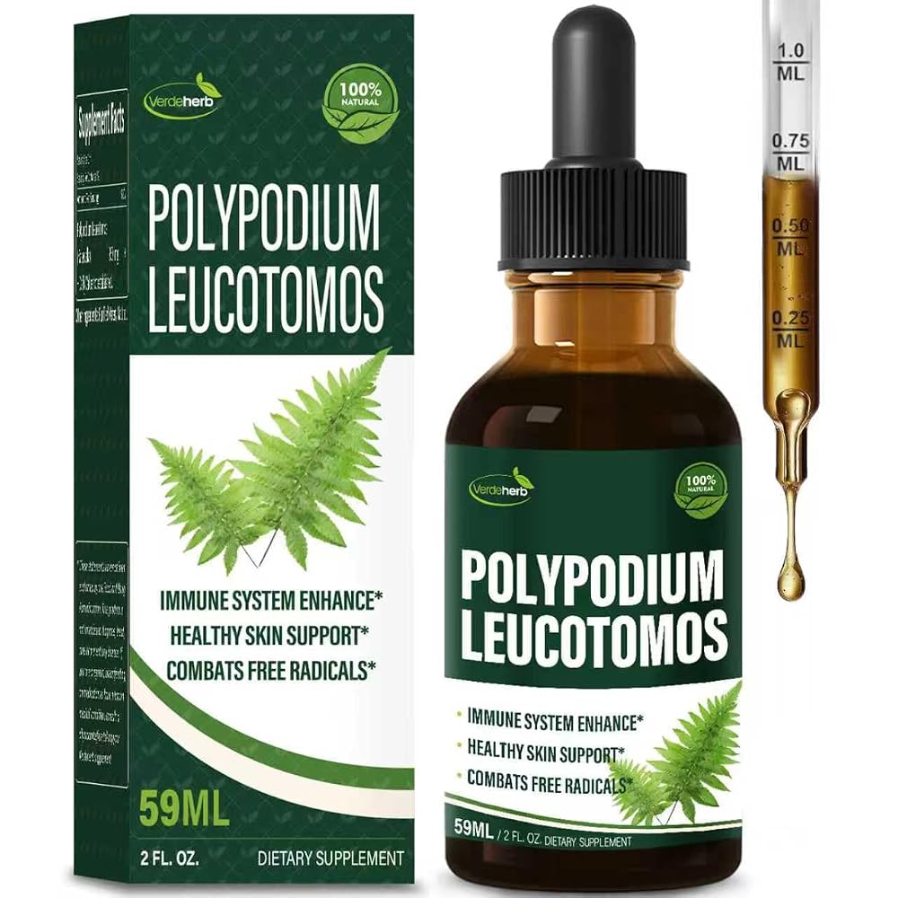 Verdeherb Polypodium leucotomos Immune Support Drops - 2 Fl Oz