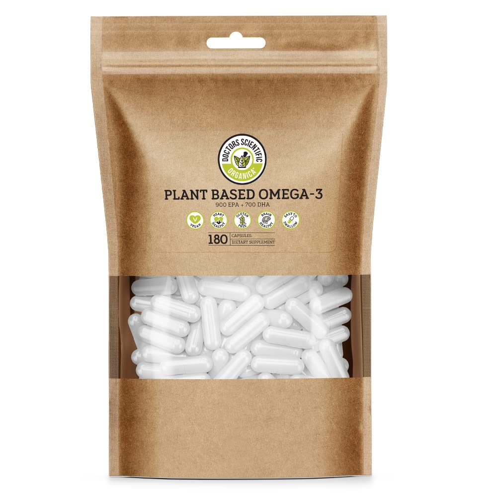 Doctors Scientific Vegan Omega 3 Algae Supplement - 180 Capsules