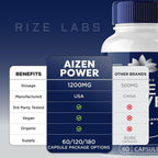 rize labs Aizen Power for Men Energy & Performance - 60 Capsules - image 7