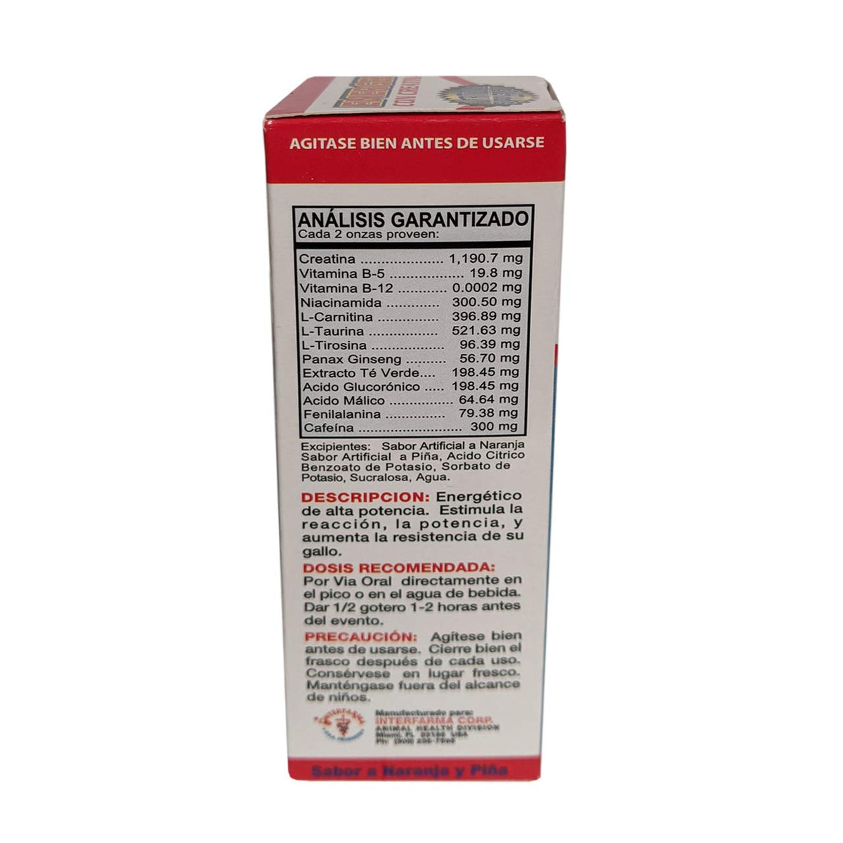 INTERFARMA Energen Extra Strength with Creatine for Roosters - 2 Fl Oz - image 4